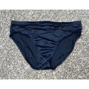 st johns bay black bikini bottom size 12